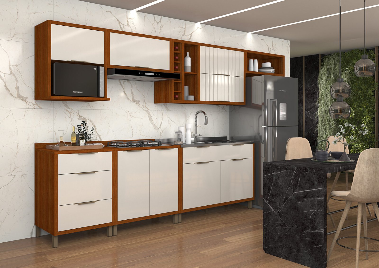 Baroneza 3,42 cinamomo-off ripado