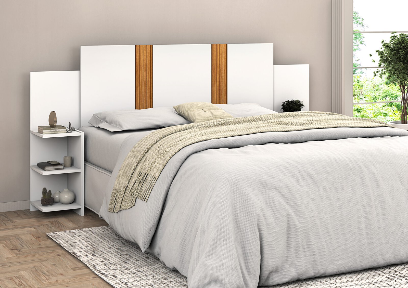 Cab Versare branco-ripado