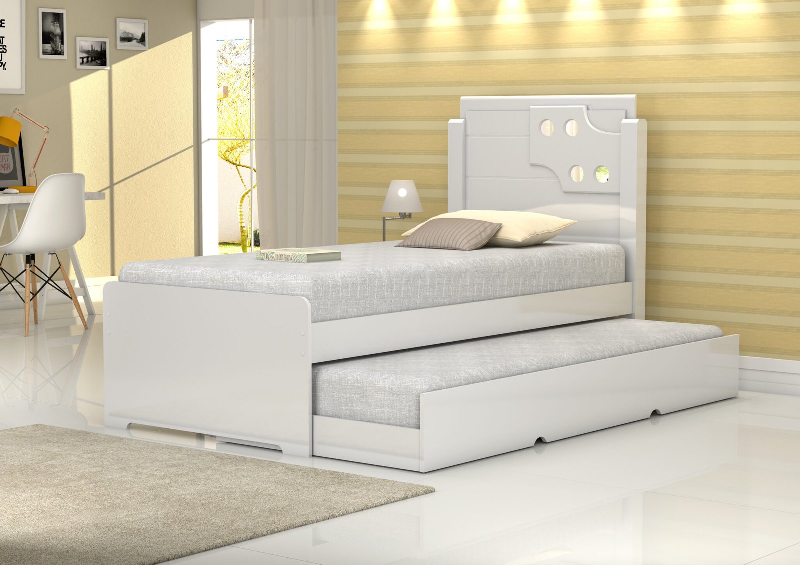 Cama Bibox Luiza - Branco - 0420810
