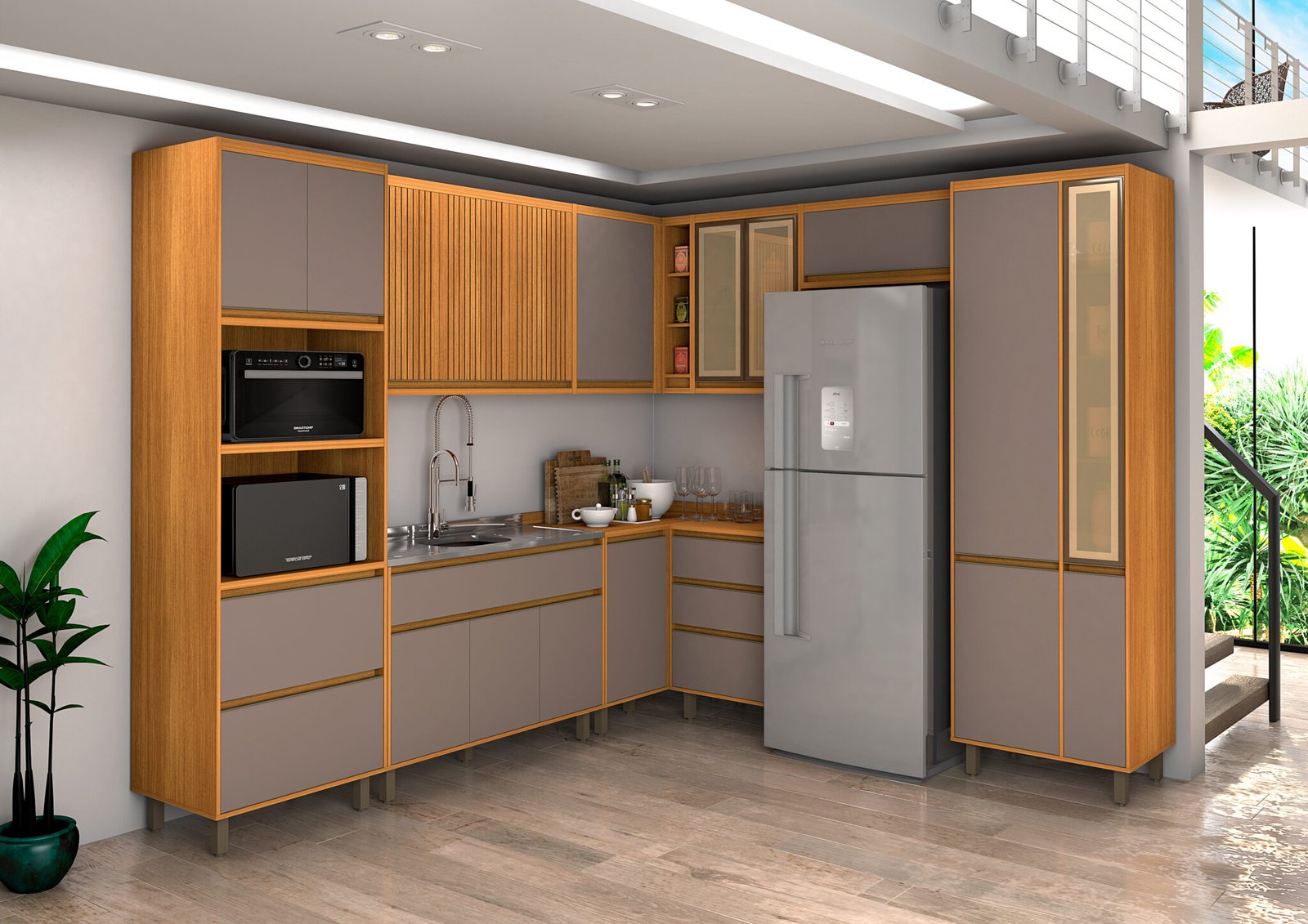 Coz Agata 10 módulos canto nature-conect ripado