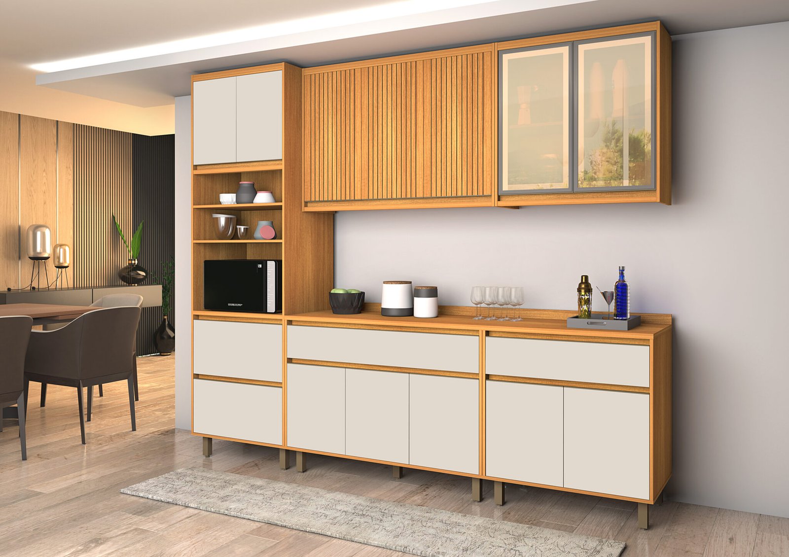 Coz Agata 5 módulos nature-off ripado