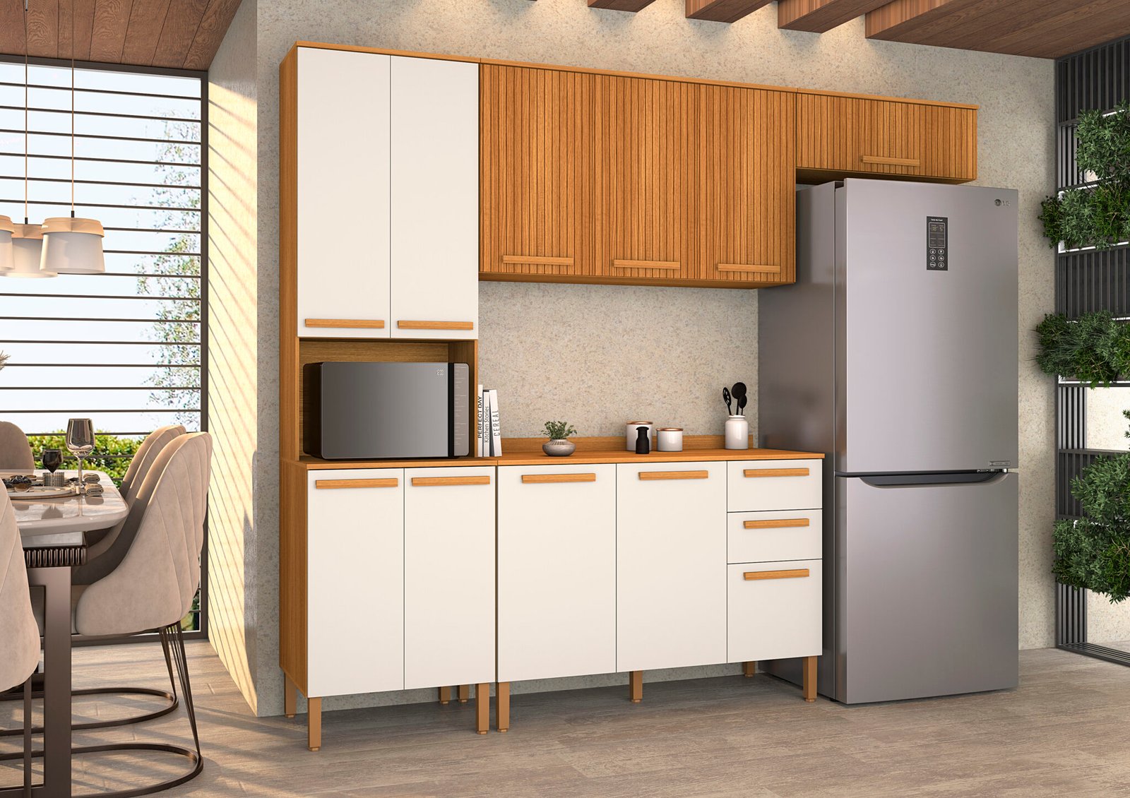 Cozinha Améria nature-off-ripado - CATALOGO