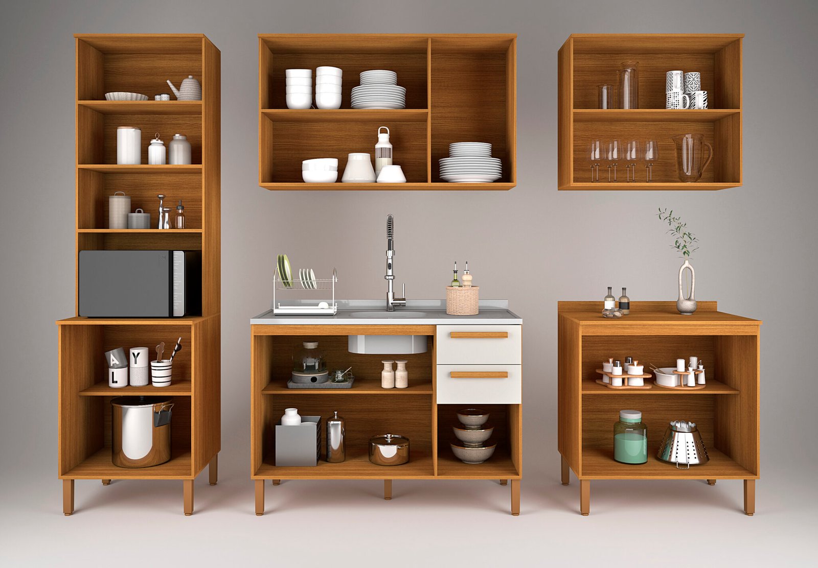 Cozinha Eloah detalhe aberto