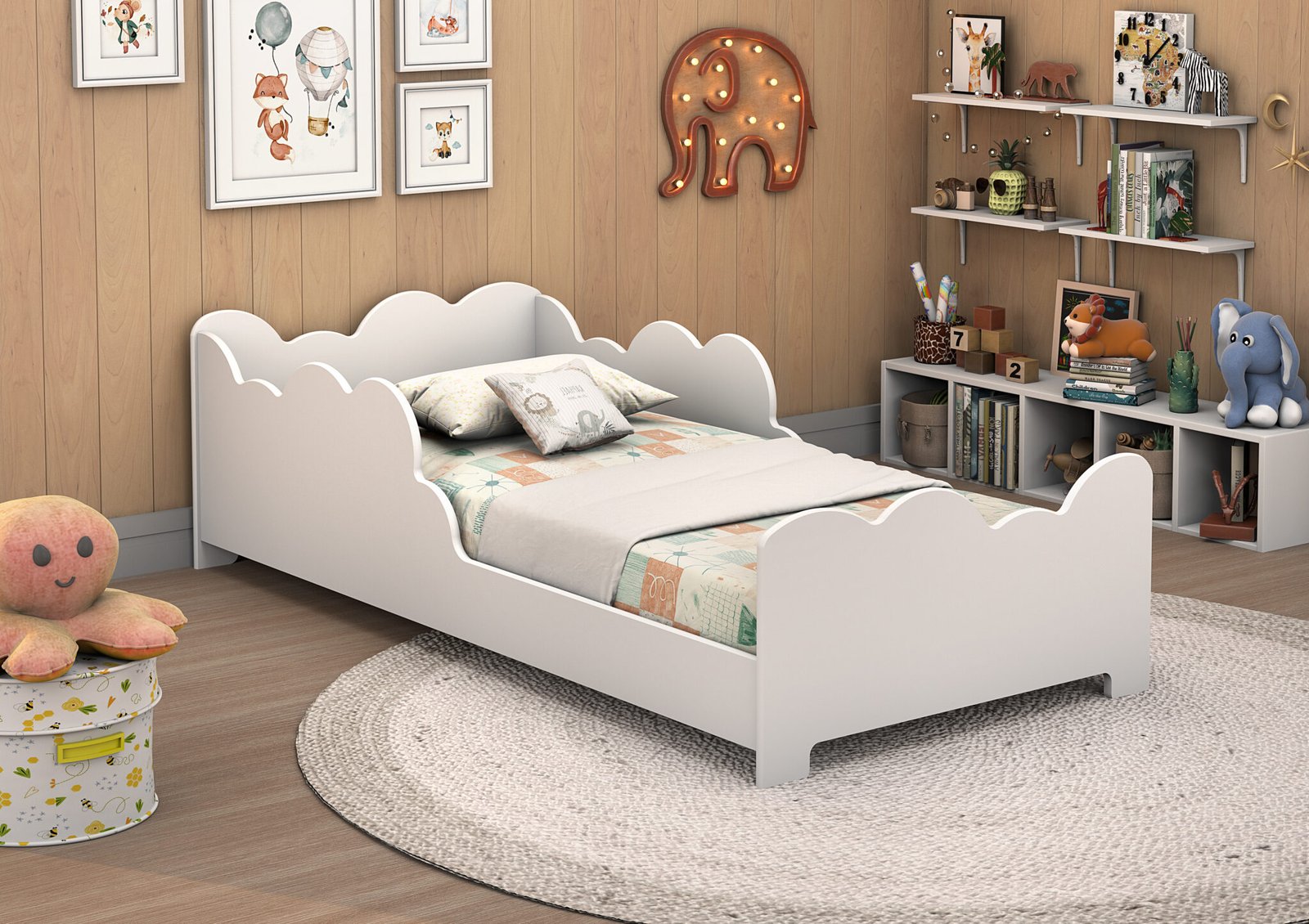 Cama Juvenil Nuvem branca