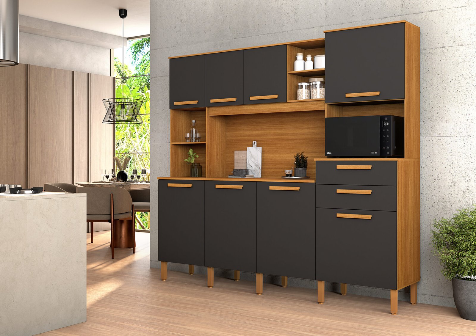 Kit Nobre Ambiente Nature-grafite